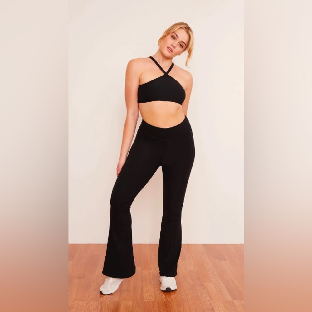 Wolven Black Flare Pants